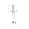 Габариты полупогружного вертикального многоступенчатого центробежного насоса Grundfos MTR 5-2/2 HUUV