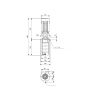 Габариты полупогружного вертикального многоступенчатого центробежного насоса Grundfos MTR 5-3/3 HUUV