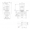 Габариты центробежного насоса Grundfos TP 65-60/2 BQBE