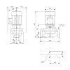 Габариты центробежного насоса Grundfos TP 32-180/2 BQBE