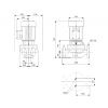 Габариты центробежного насоса Grundfos TP 40-180/2 BQBE