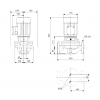 Габариты центробежного насоса Grundfos TP 40-230/2 BQBE