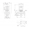 Габариты центробежного насоса Grundfos TP 40-270/2 BQBE