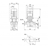 Габариты центробежного насоса Grundfos TP 50-190/2 BAQE