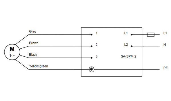 Схема подключений скважинного насоса Grundfos SP 9-8